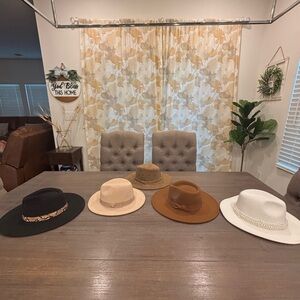 Felt Hat Collection in Various Colors